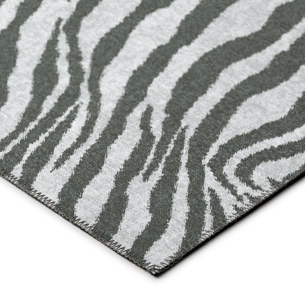 Safari Grey Animal Animal Print 8' x 10' Area Rug Grey ASF31. Picture 3