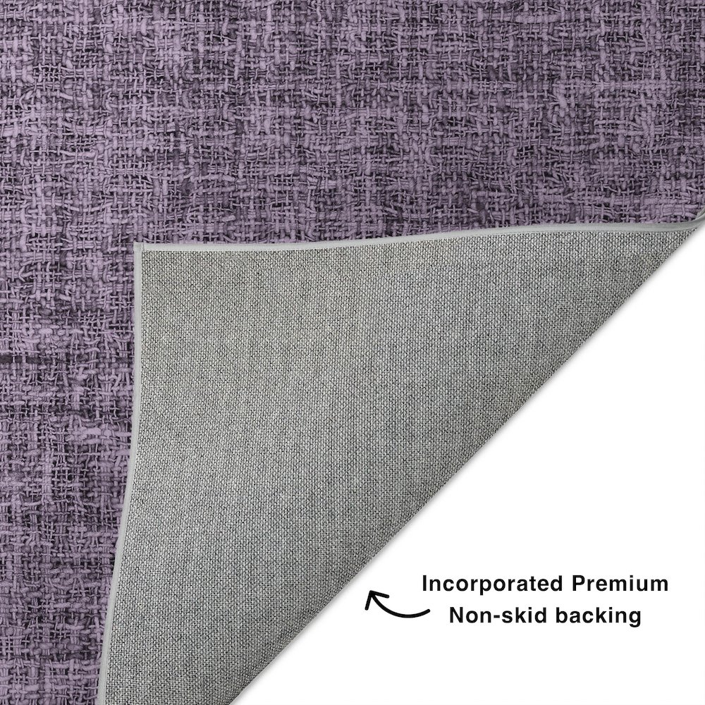 Luxury Washable Voyage VY1 Purple 9' x 12' Rug. Picture 4