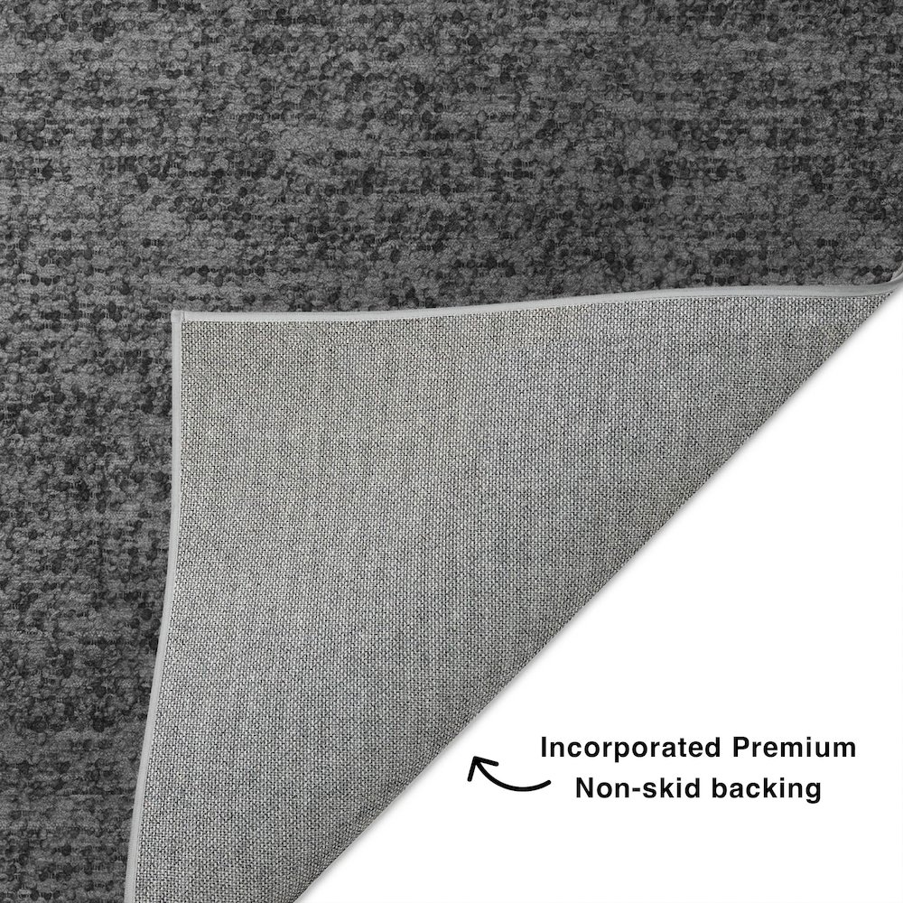 Luxury Washable Voyage VY2 Gray 9' x 12' Rug. Picture 4