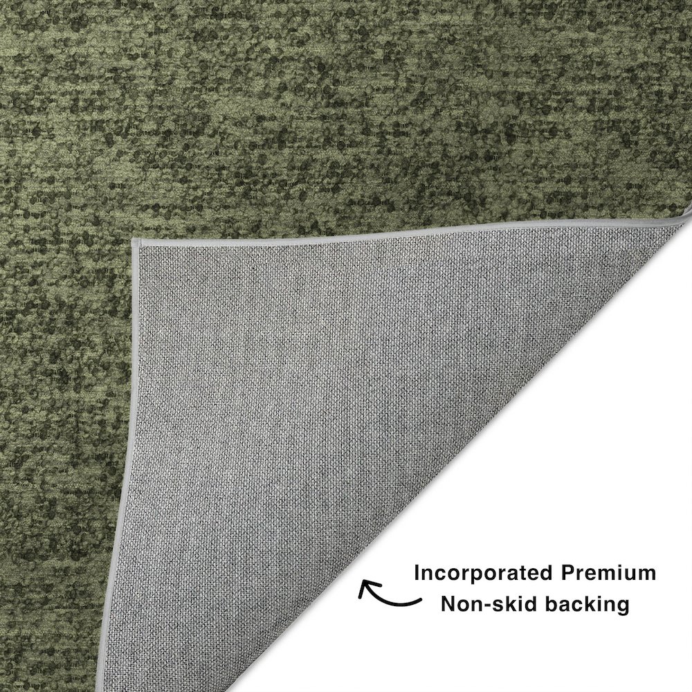 Luxury Washable Voyage VY2 Green 9' x 12' Rug. Picture 4