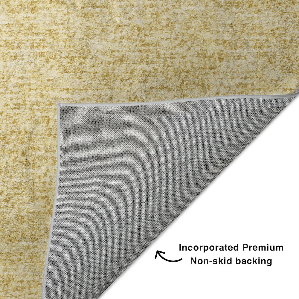 Luxury Washable Voyage VY2 Gold 9' x 12' Rug. Picture 4