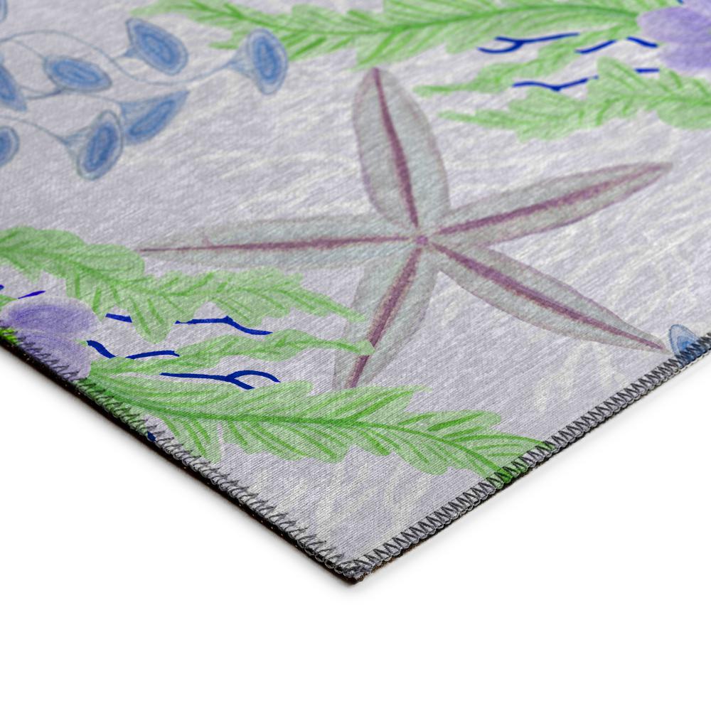 Indoor/Outdoor Surfside ASR31 Blue Washable 9' x 12' Rug. Picture 4