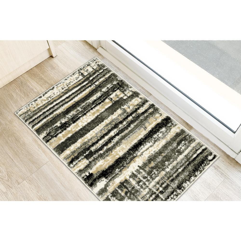 Karma KM8 Grey 1'8" x 2'6" Rug. Picture 2