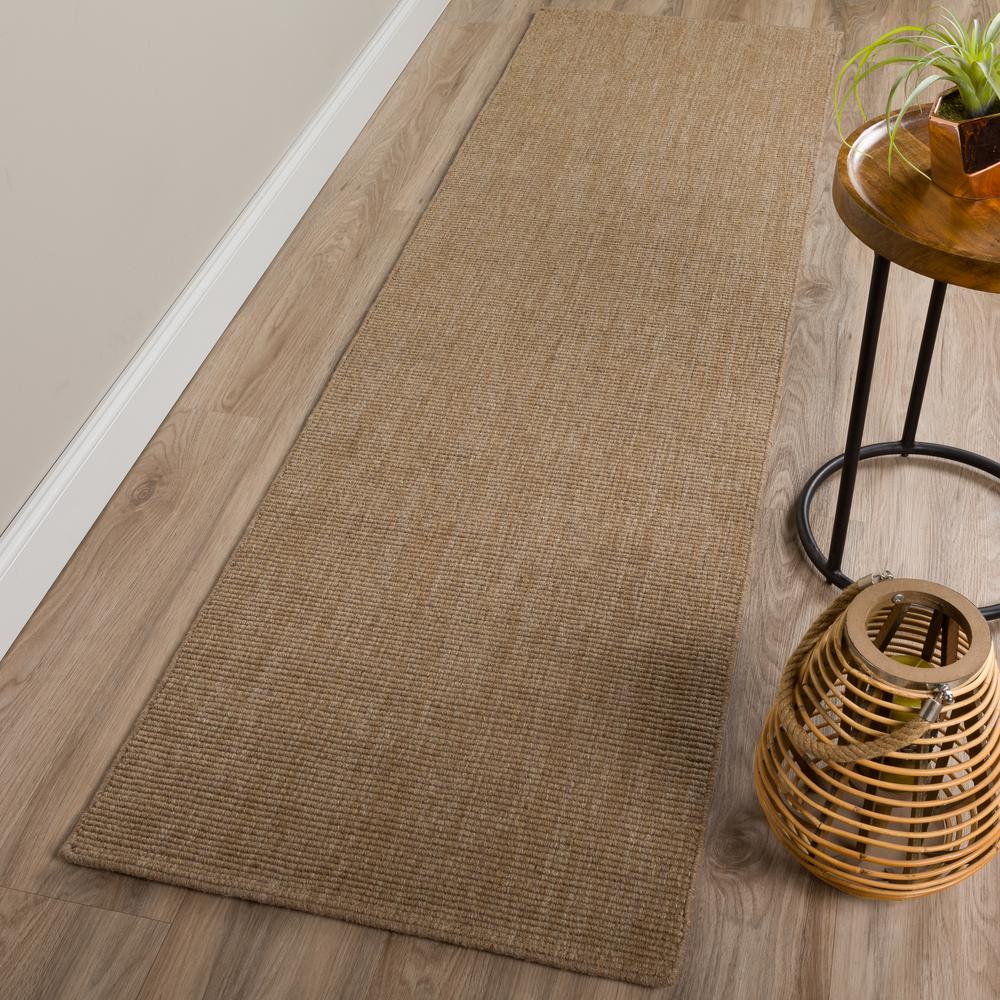 Monaco Sisal MC100 Mocha 2'3" x 7'6" Runner Rug. Picture 2