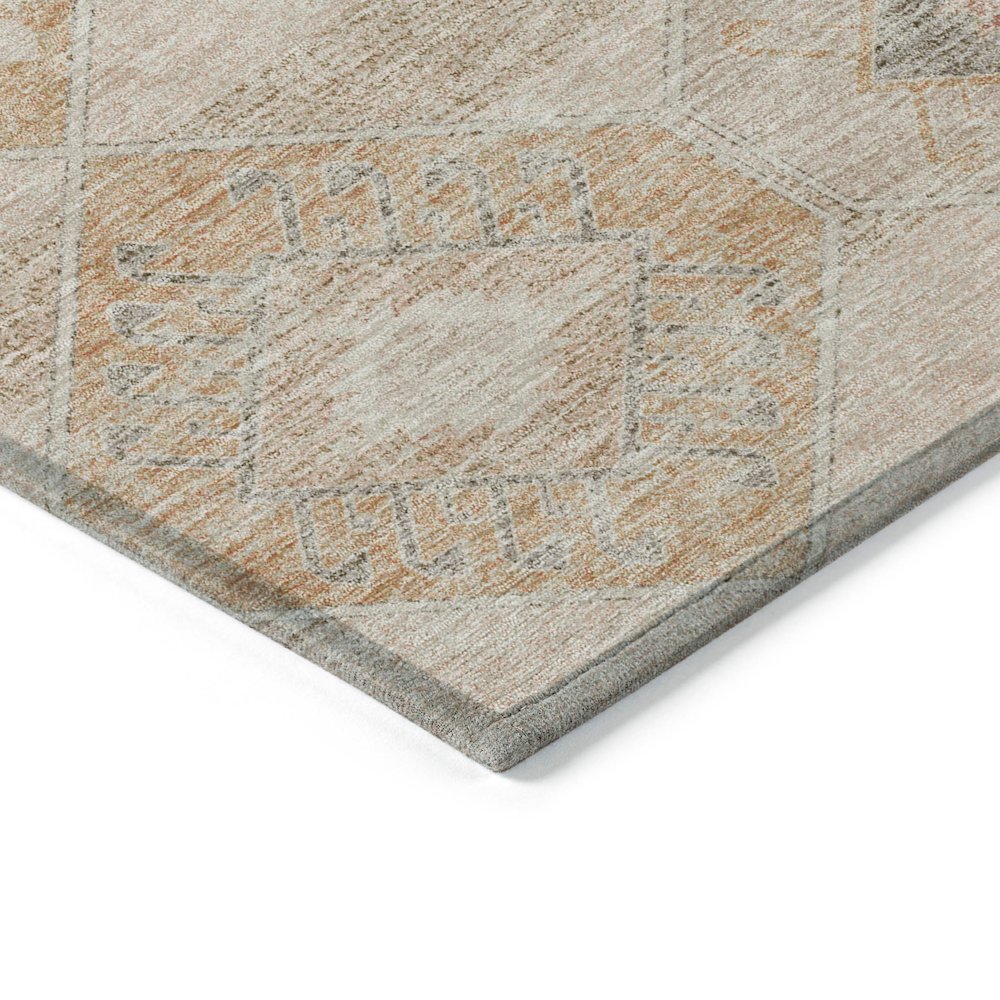 Machine Washable Indoor/Outdoor Chantille Copper 10' x 14' Rug. Picture 3