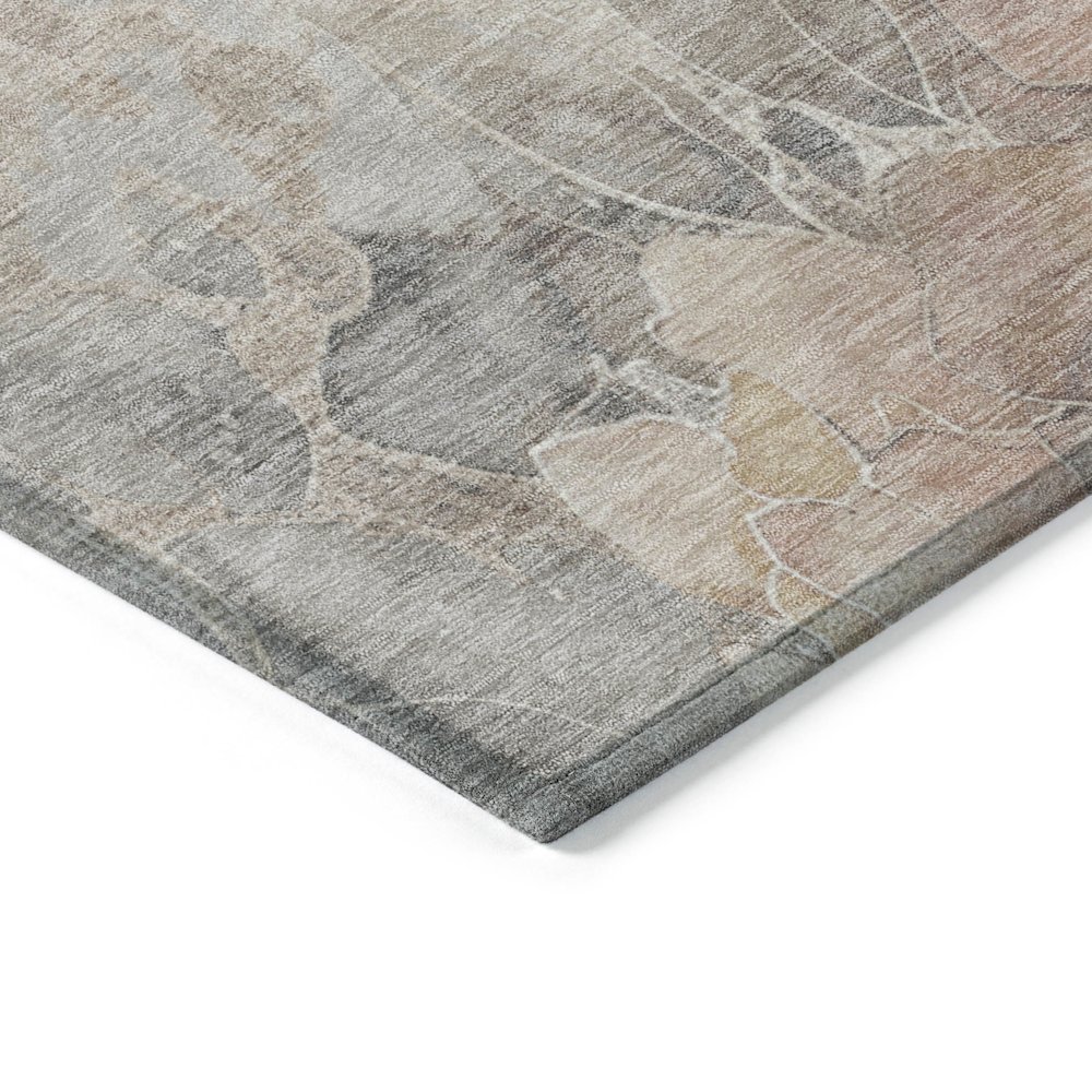 Machine Washable Indoor/Outdoor Chantille Taupe 10' x 14' Rug. Picture 3