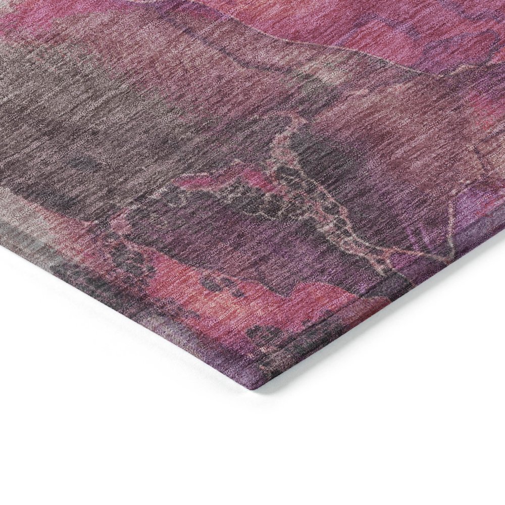 Machine Washable Indoor/Outdoor Chantille Blush 10' x 14' Rug. Picture 3