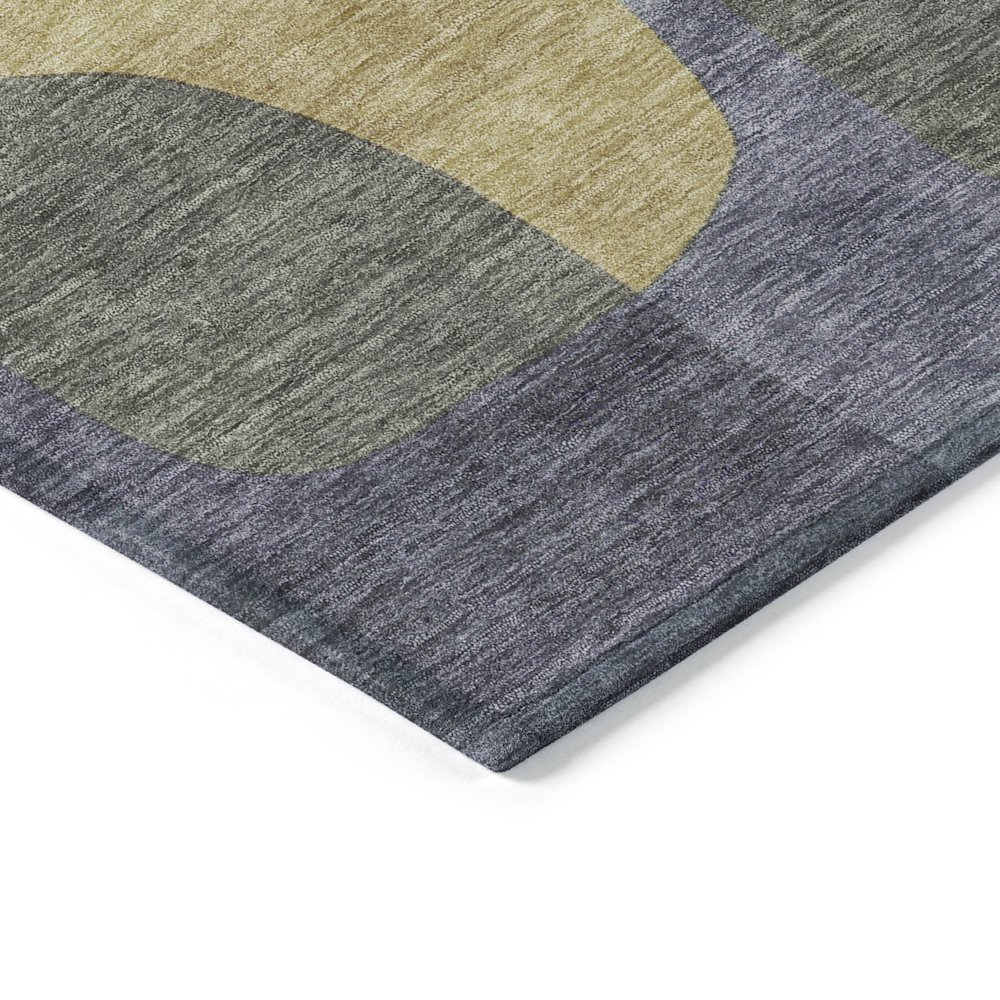 Machine Washable Indoor/Outdoor Chantille Purple 10' x 14' Rug. Picture 3
