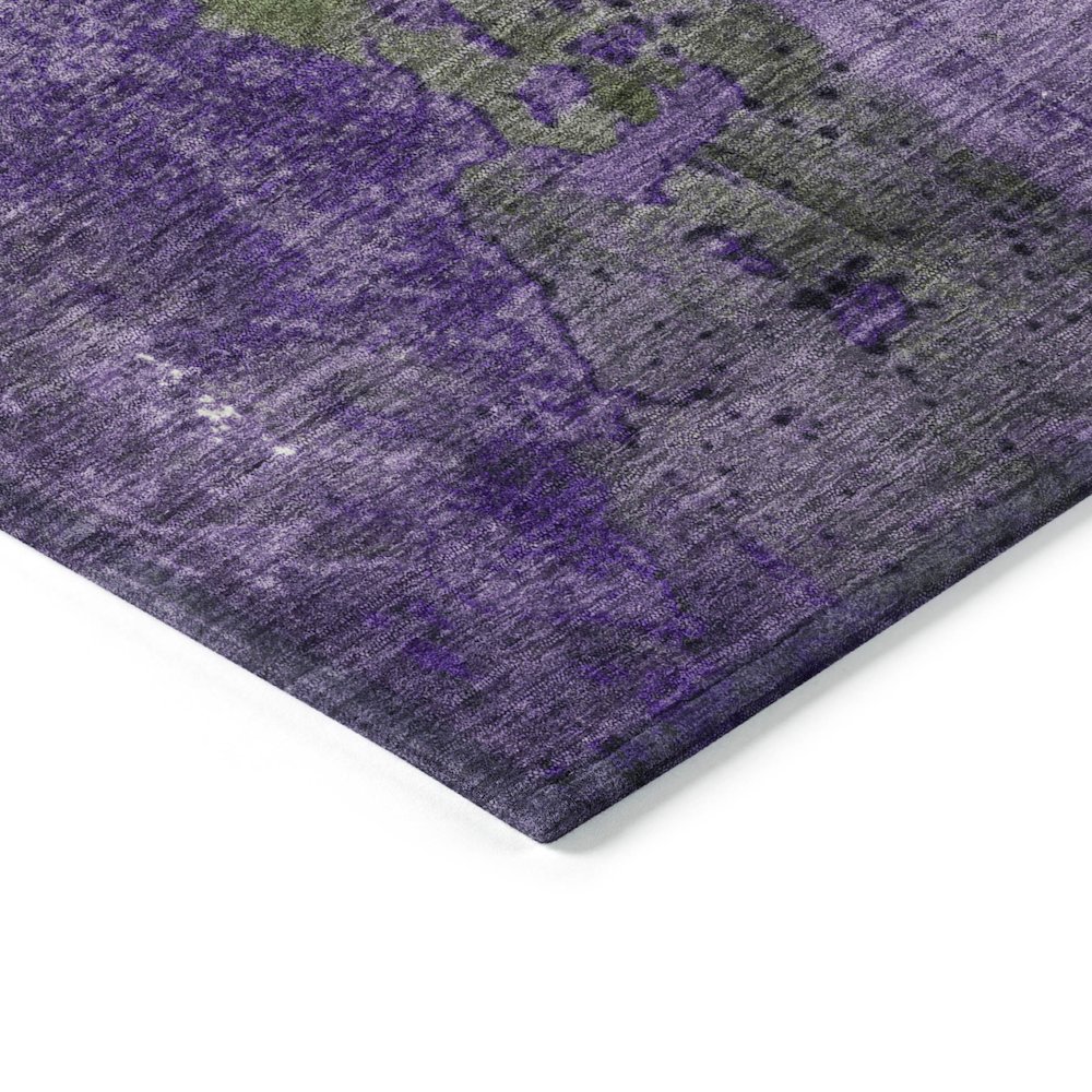 Machine Washable Indoor/Outdoor Chantille Olive 10' x 14' Rug. Picture 3