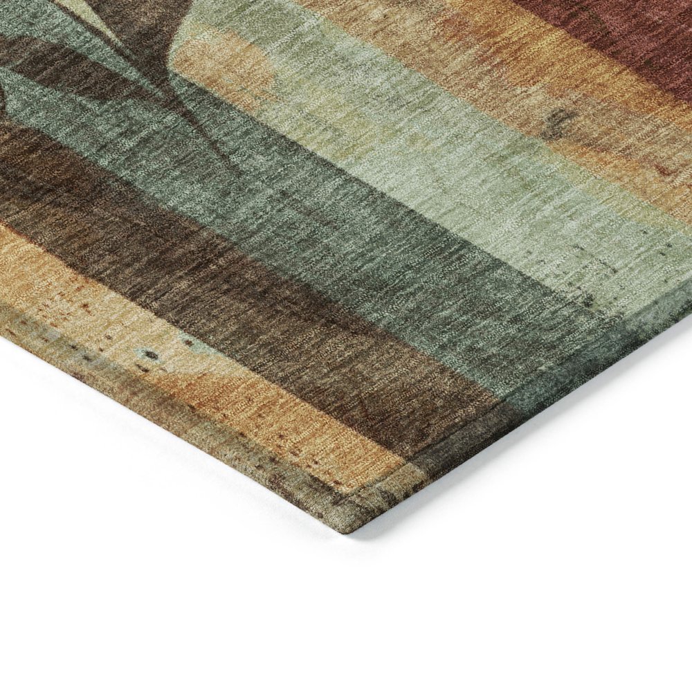 Machine Washable Indoor/Outdoor Chantille Wheat 10' x 14' Rug. Picture 3