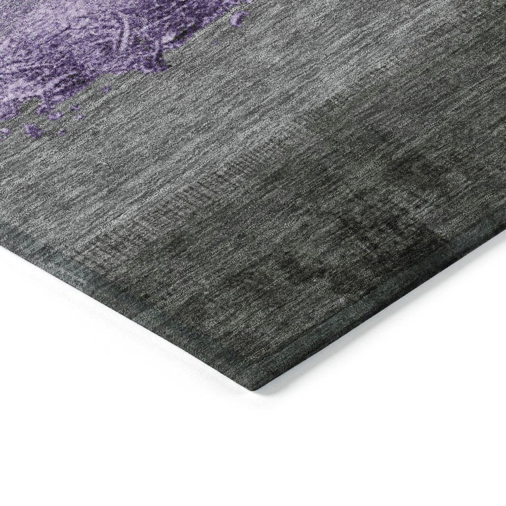 Machine Washable Indoor/Outdoor Chantille Lavender 10' x 14' Rug. Picture 3