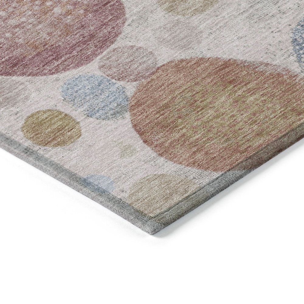 Machine Washable Indoor/Outdoor Chantille Blush 10' x 14' Rug. Picture 3