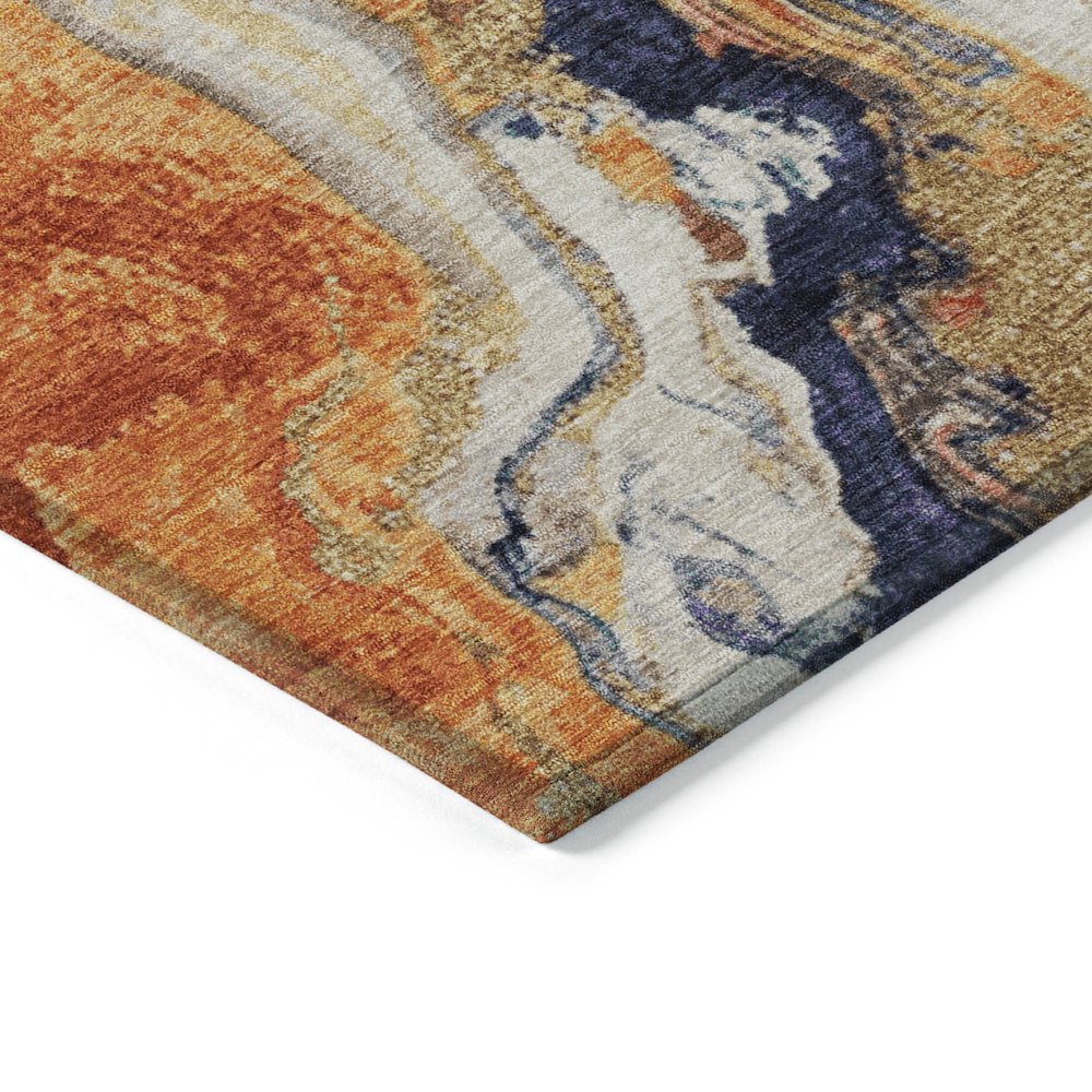 Machine Washable Indoor/Outdoor Chantille Linen 10' x 14' Rug. Picture 3