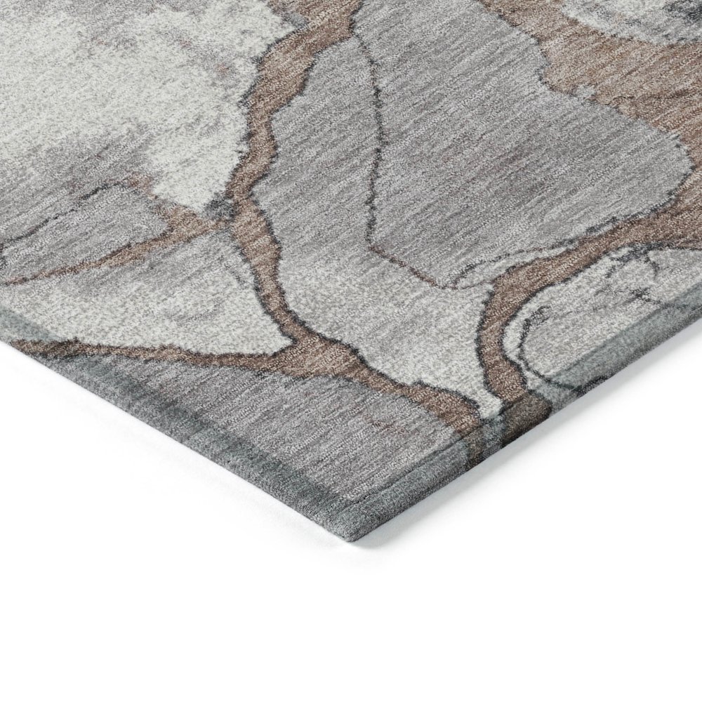 Machine Washable Indoor/Outdoor Chantille Mocha 10' x 14' Rug. Picture 3