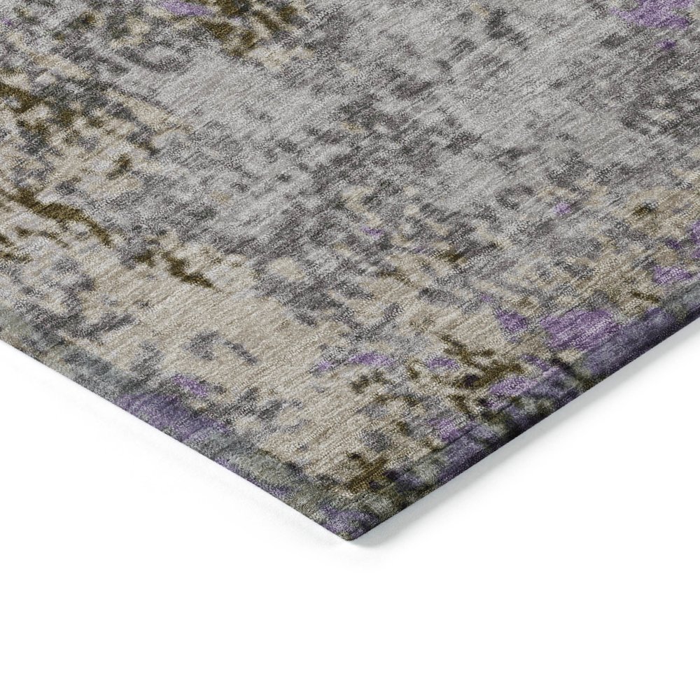Machine Washable Indoor/Outdoor Chantille Lavender 10' x 14' Rug. Picture 3