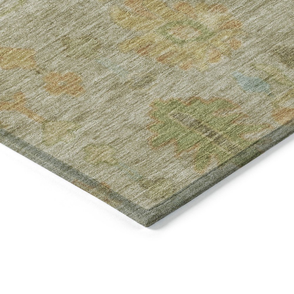 Machine Washable Indoor/Outdoor Chantille Khaki 10' x 14' Rug. Picture 3