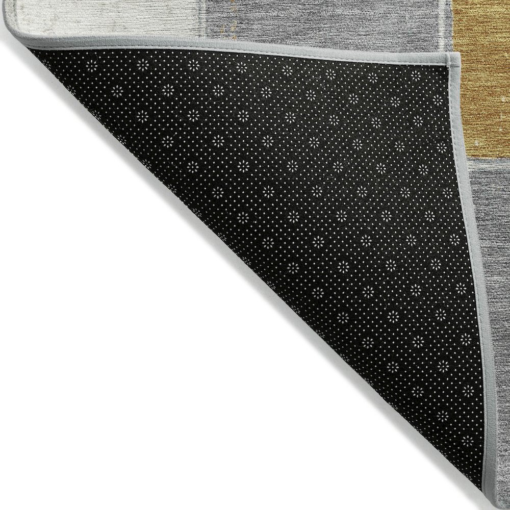 Machine Washable Indoor/Outdoor Chantille Gold 10' x 14' Rug. Picture 2