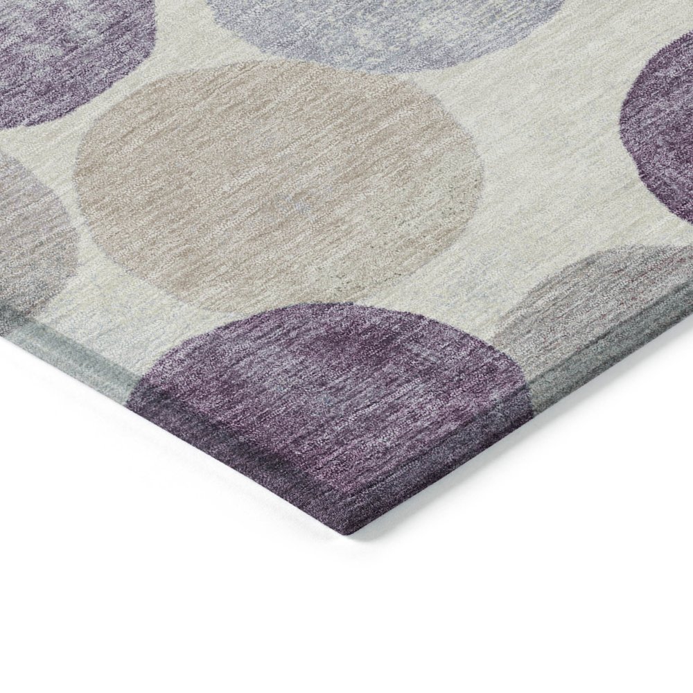 Machine Washable Indoor/Outdoor Chantille Plum 10' x 14' Rug. Picture 3