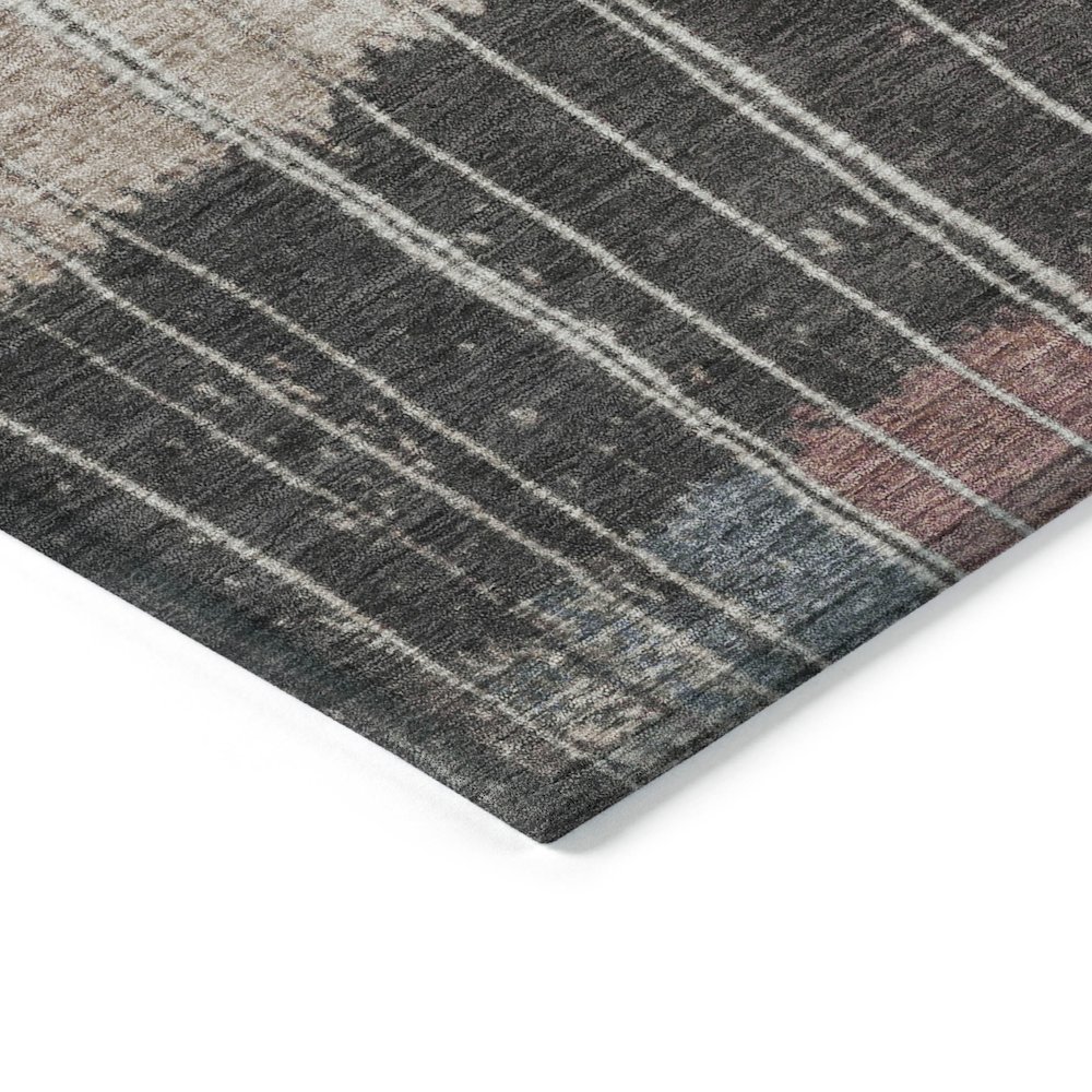Machine Washable Indoor/Outdoor Chantille Mauve 10' x 14' Rug. Picture 3