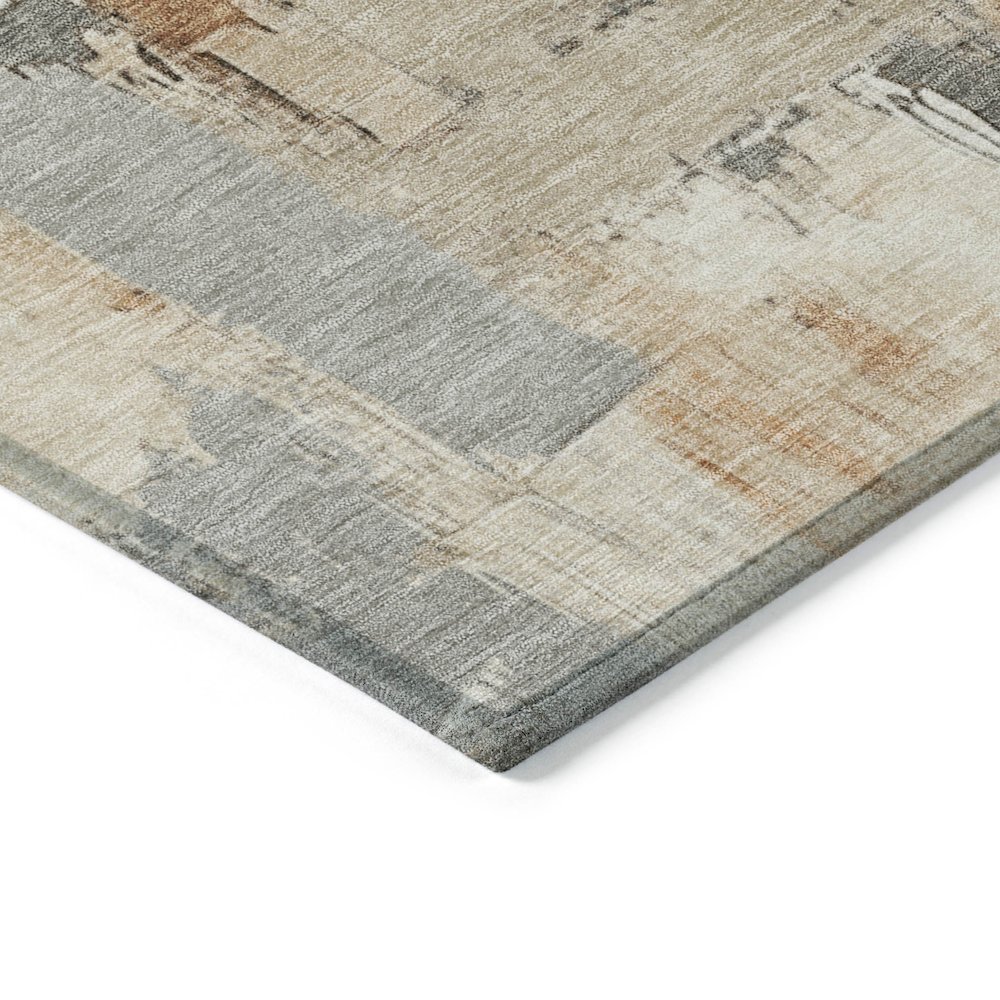Machine Washable Indoor/Outdoor Chantille Ivory 10' x 14' Rug. Picture 3
