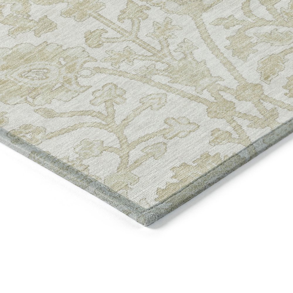 Machine Washable Indoor/Outdoor Chantille Ivory 10' x 14' Rug. Picture 3