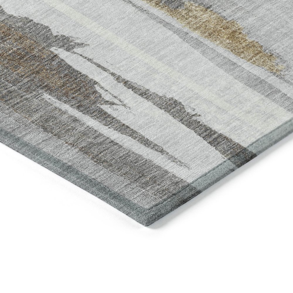 Machine Washable Indoor/Outdoor Chantille Ivory 10' x 14' Rug. Picture 3