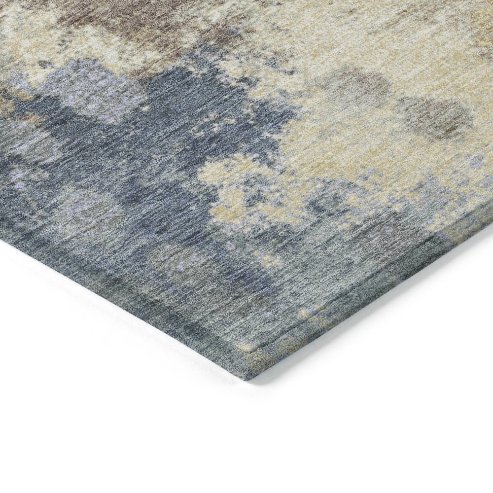 Machine Washable Indoor/Outdoor Chantille Gold 10' x 14' Rug. Picture 3