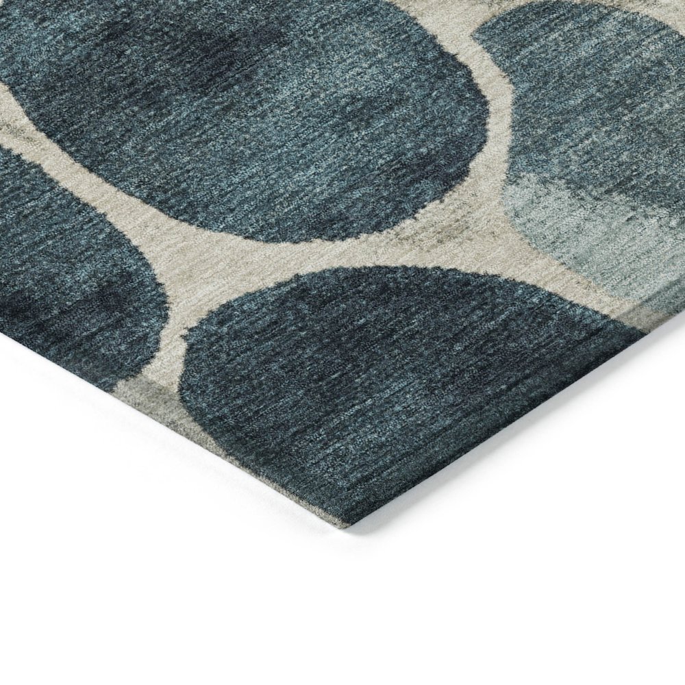 Machine Washable Indoor/Outdoor Chantille Teal 10' x 14' Rug. Picture 3