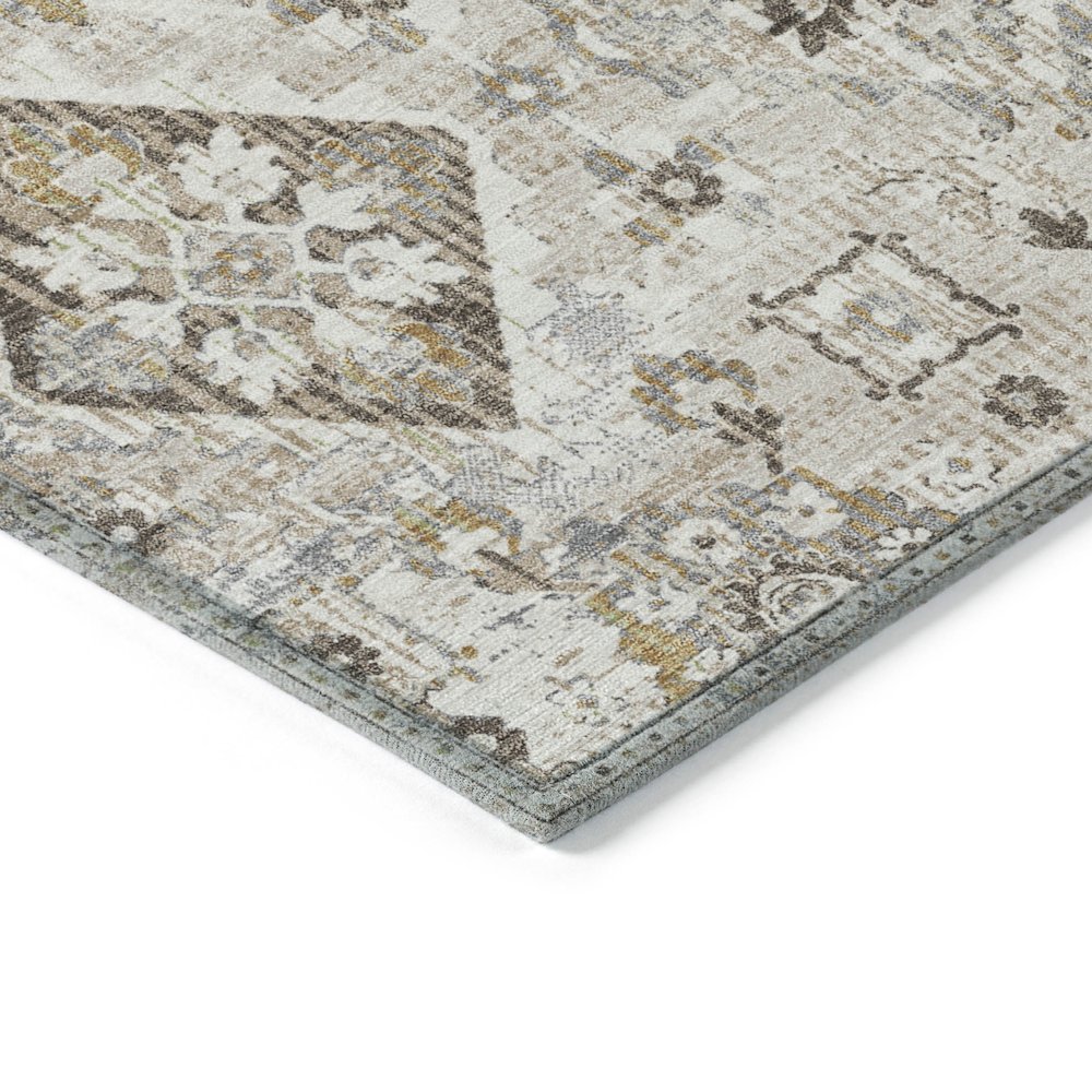 Machine Washable Indoor/Outdoor Chantille Linen 10' x 14' Rug. Picture 3