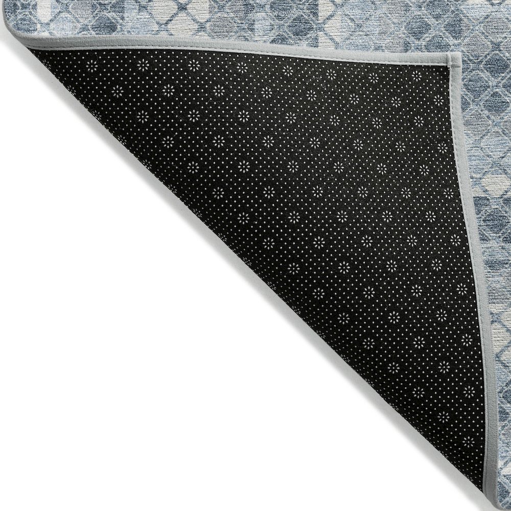 Machine Washable Indoor/Outdoor Chantille Denim 10' x 14' Rug. Picture 2