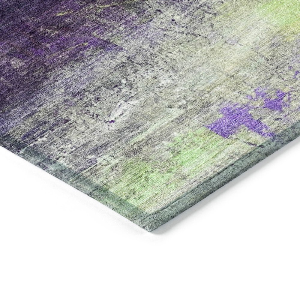 Machine Washable Indoor/Outdoor Chantille ACN2016 Purple 10' x 14' Rug. Picture 3