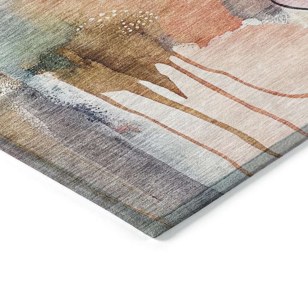 Machine Washable Indoor/Outdoor Chantille ACN2019 Blush 10' x 14' Rug. Picture 3