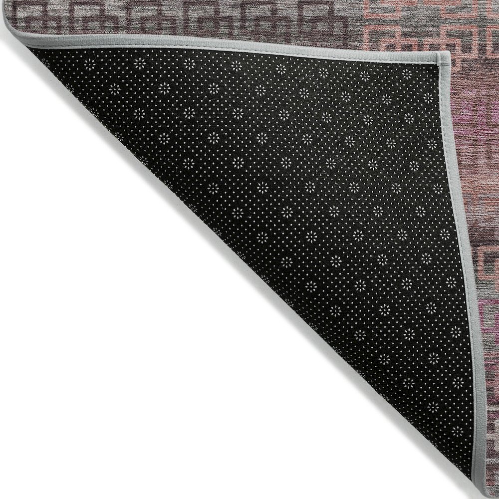 Machine Washable Indoor/Outdoor Chantille ACN2029 Pink 10' x 14' Rug. Picture 2