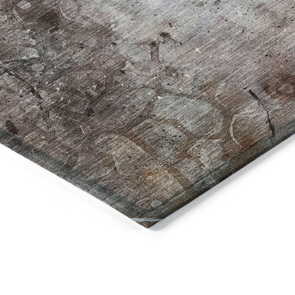 Machine Washable Indoor/Outdoor Chantille ACN2032 Taupe 10' x 14' Rug. Picture 3