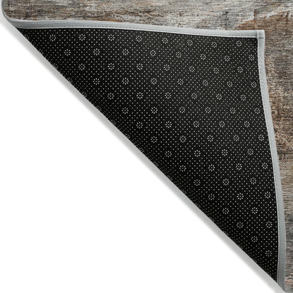 Machine Washable Indoor/Outdoor Chantille ACN2039 Brown 10' x 14' Rug. Picture 2