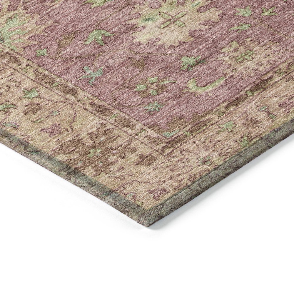 Machine Washable Indoor/Outdoor Chantille ACN2052 Pink 10' x 14' Rug. Picture 3