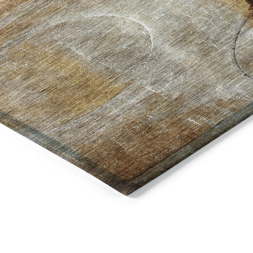 Machine Washable Indoor/Outdoor Chantille ACN2059 Paprika 10' x 14' Rug. Picture 3