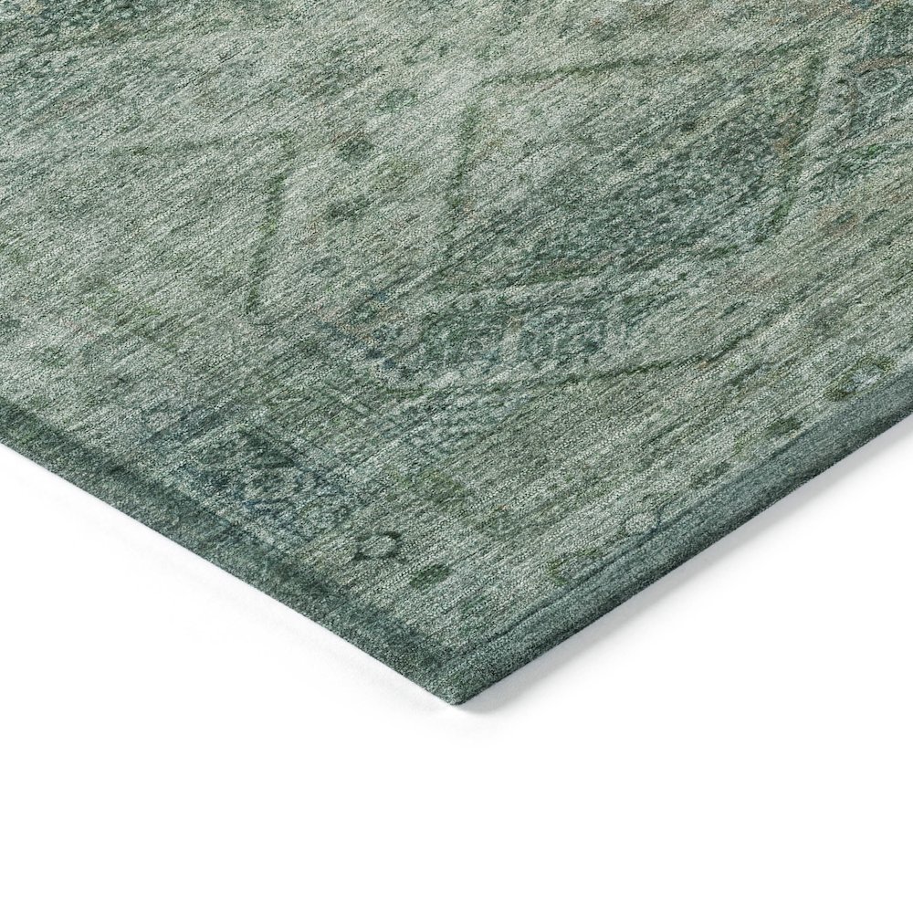 Machine Washable Indoor/Outdoor Chantille ACN2060 Teal 10' x 14' Rug. Picture 3