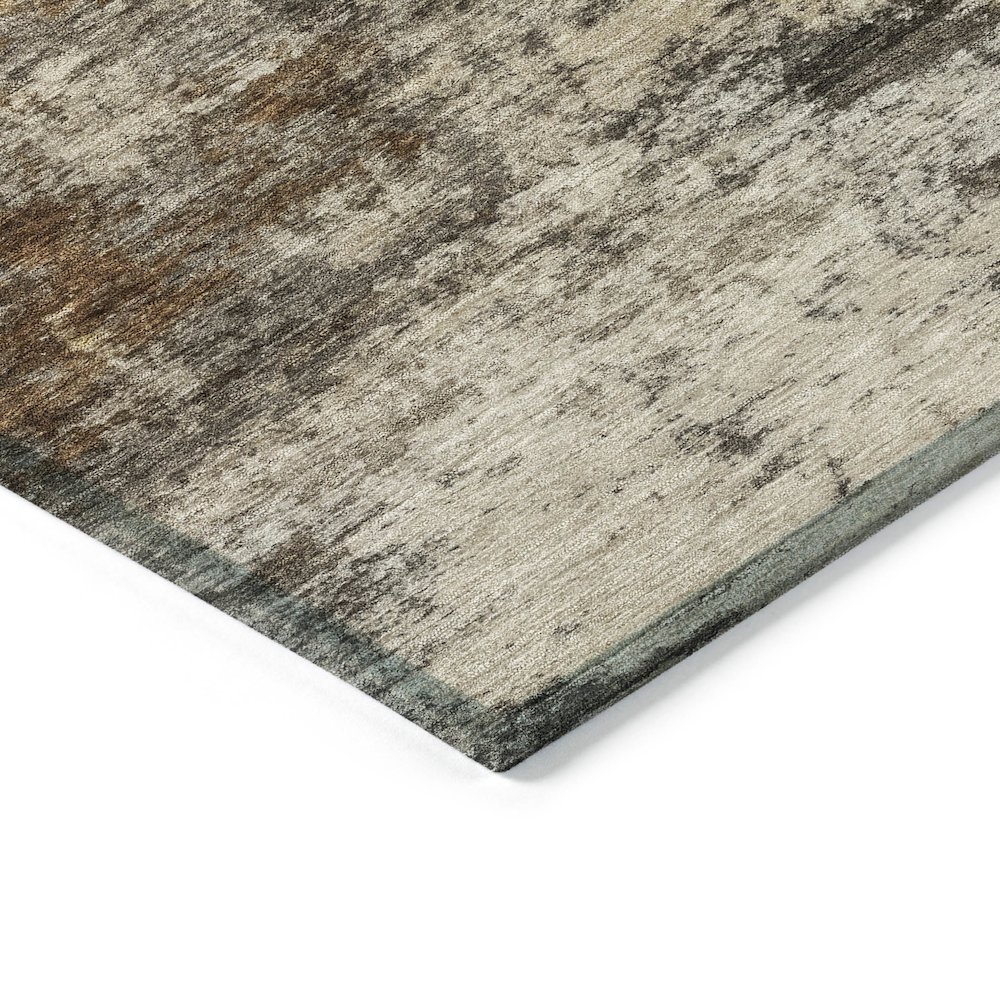 Machine Washable Indoor/Outdoor Chantille ACN2064 Brown 10' x 14' Rug. Picture 3