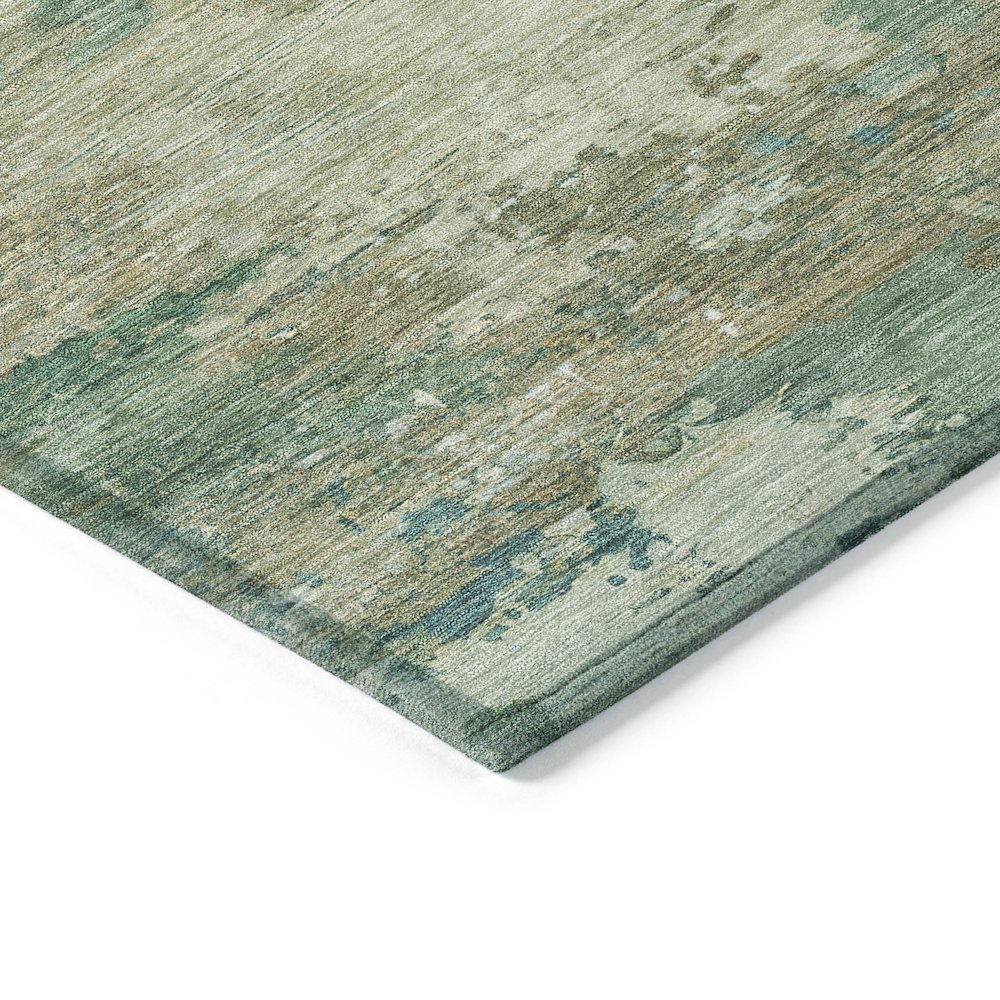 Machine Washable Indoor/Outdoor Chantille ACN2067 Teal 10' x 14' Rug. Picture 3