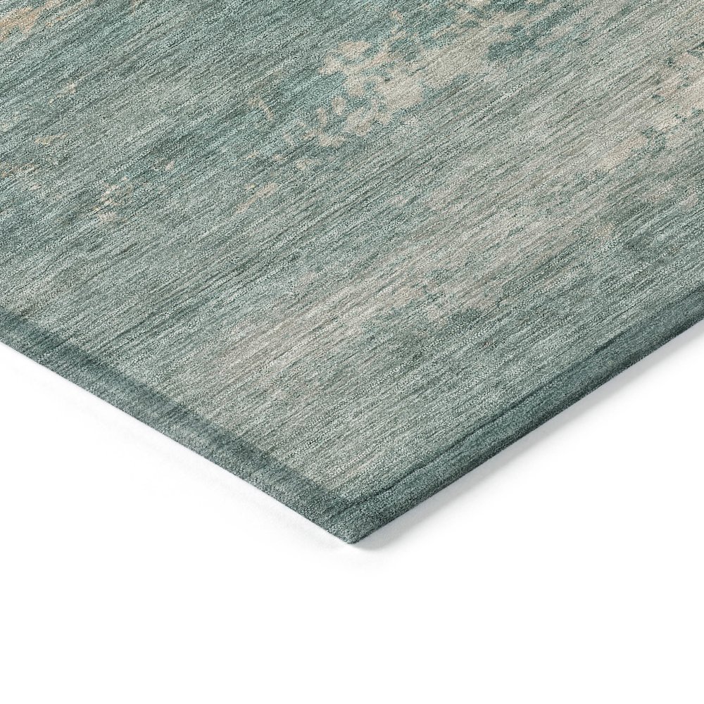 Machine Washable Indoor/Outdoor Chantille ACN2071 Aqua 10' x 14' Rug. Picture 3