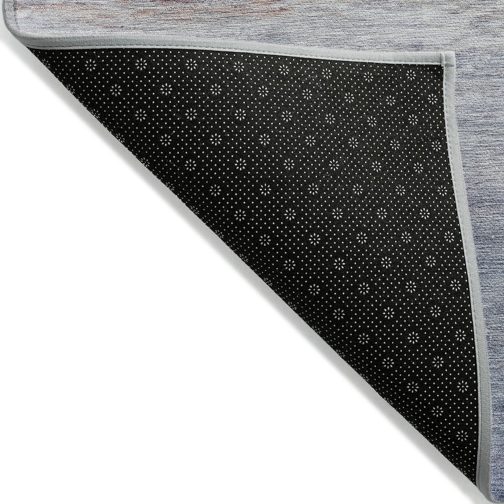 Machine Washable Indoor/Outdoor Chantille ACN2084 Blue 10' x 14' Rug. Picture 2