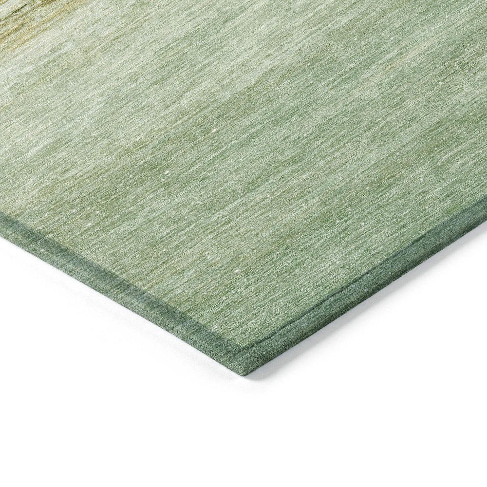 Machine Washable Indoor/Outdoor Chantille ACN2084 Green 10' x 14' Rug. Picture 3
