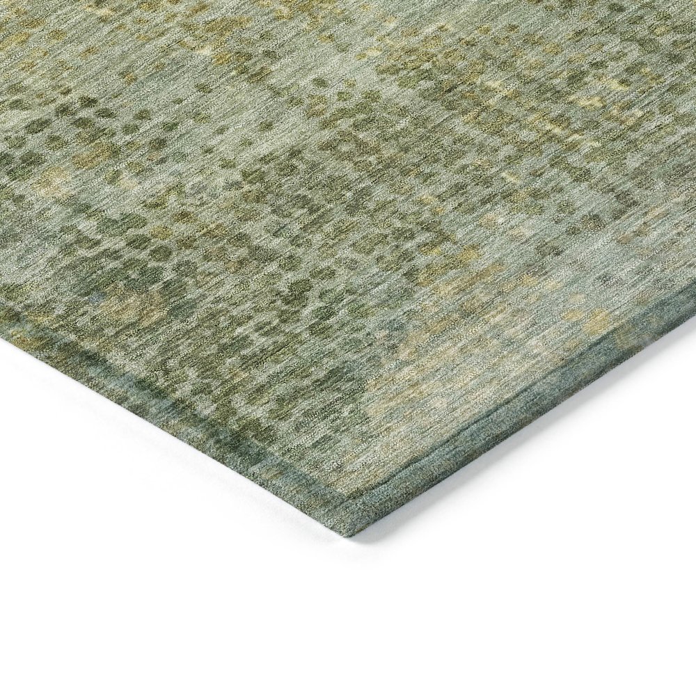 Machine Washable Indoor/Outdoor Chantille ACN2088 Green 10' x 14' Rug. Picture 3