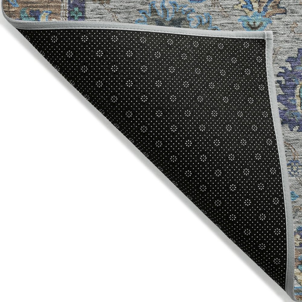 Machine Washable Indoor/Outdoor Chantille ACN2104 Pewter 10' x 14' Rug. Picture 2