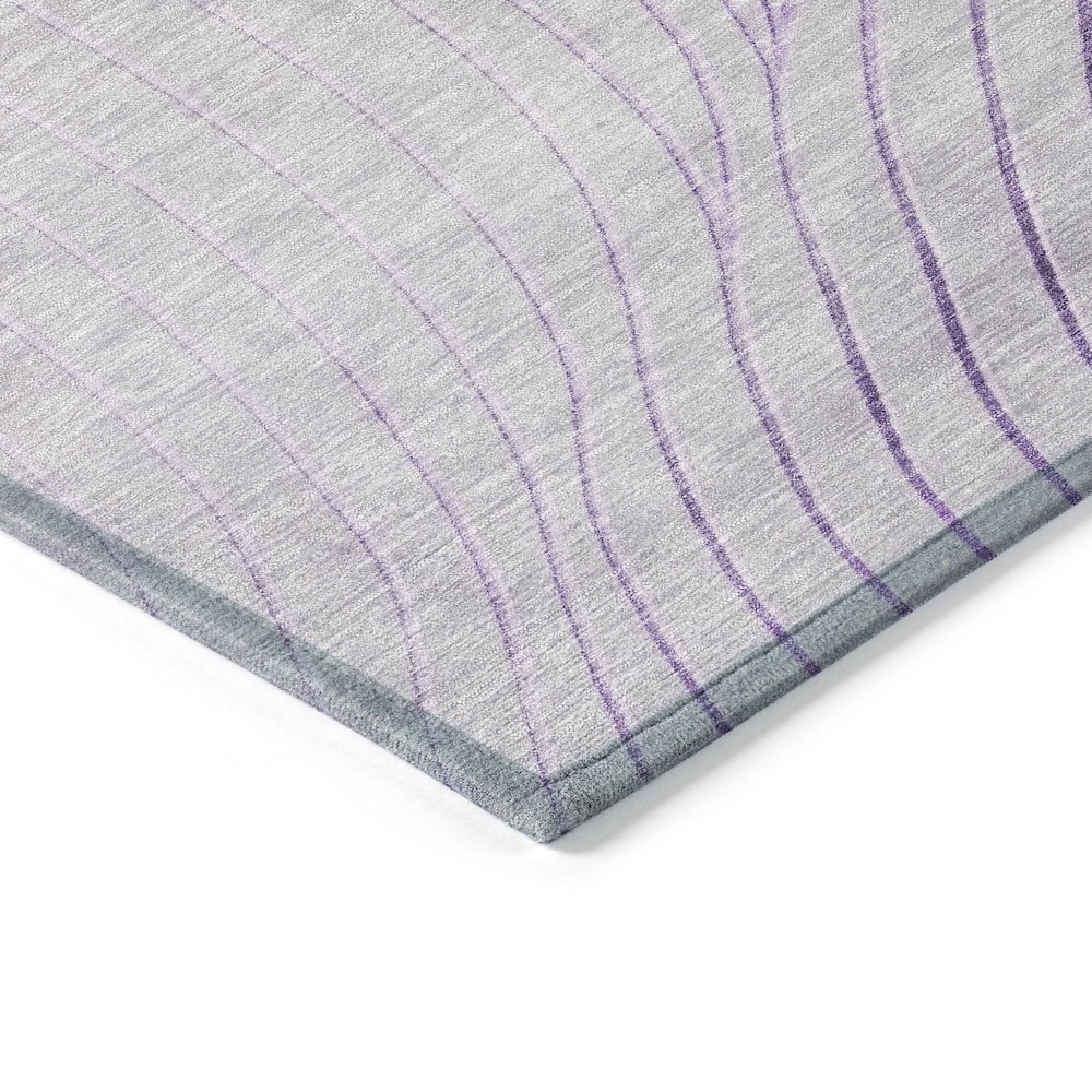Machine Washable Indoor/Outdoor Chantille ACN2107 Lavender 10' x 14' Rug. Picture 3
