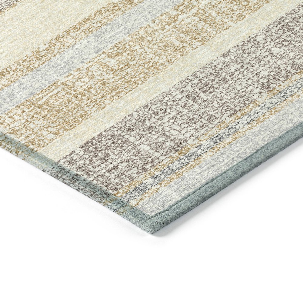 Machine Washable Indoor/Outdoor Chantille ACN2122 Gold 10' x 14' Rug. Picture 3