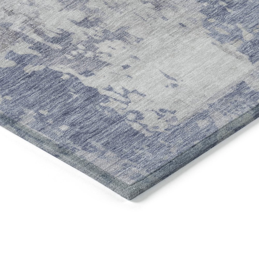 Machine Washable Indoor/Outdoor Chantille ACN2142 Denim 10' x 14' Rug. Picture 3