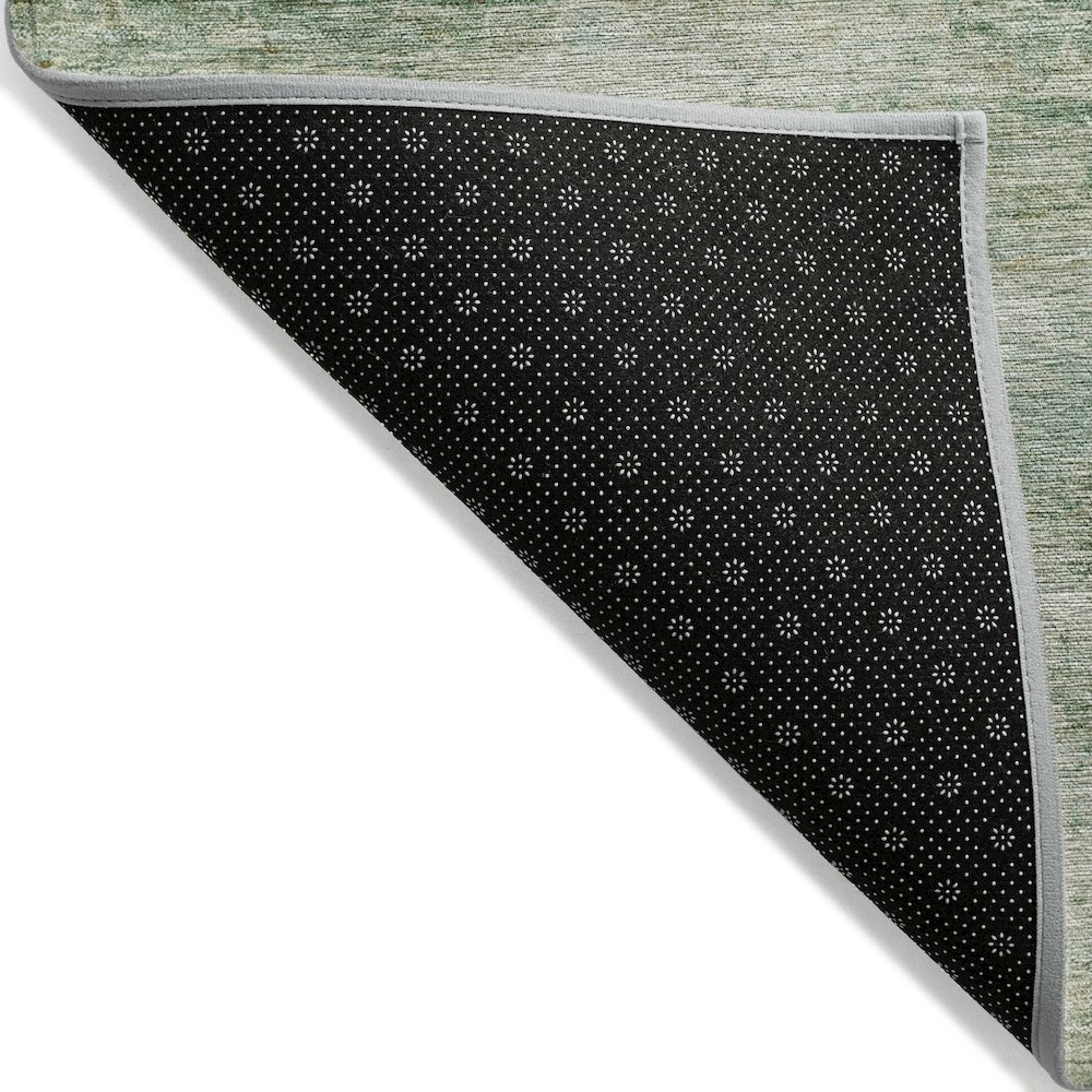 Machine Washable Indoor/Outdoor Chantille ACN2154 Green 10' x 14' Rug. Picture 2
