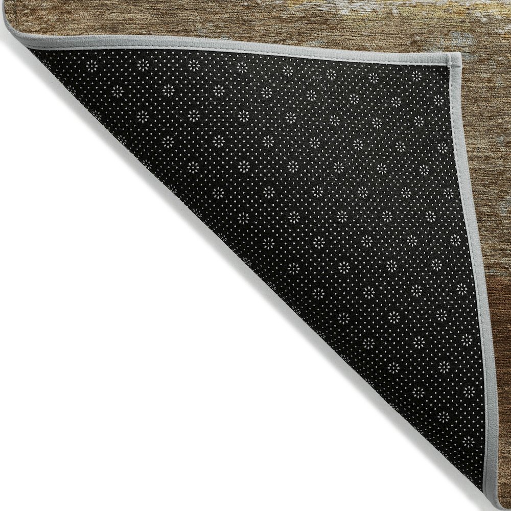 Machine Washable Indoor/Outdoor Chantille ACN2169 Brown 10' x 14' Rug. Picture 2